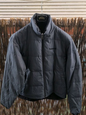Timberland men's down jacket reversible grey/black like new size M