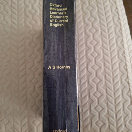 Oxford Advanced Learner's Dictionary of Current English used, A S Hornby