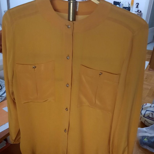 Women's shirt used, size L, gold, made in Italy