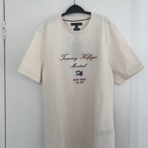 Tommy Hilfiger T-Shirt new, regular fit, beige, size M