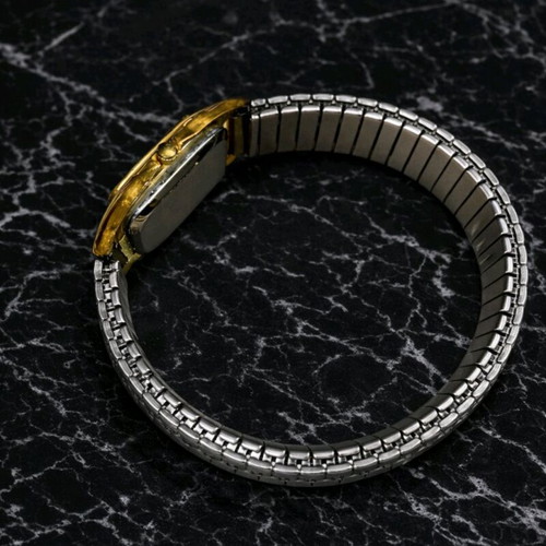 Prestige Quartz women's watch like new, gray and yellow