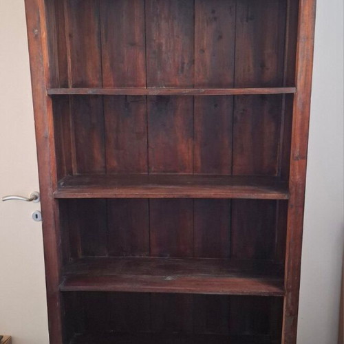Bookcase handmade, solid wood, Indian style, used