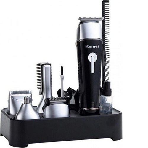 Kemei KM-1015 Rechargeable Hair Clipper Set Black New