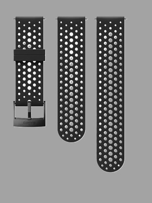 Suunto 24mm silicone strap used, black