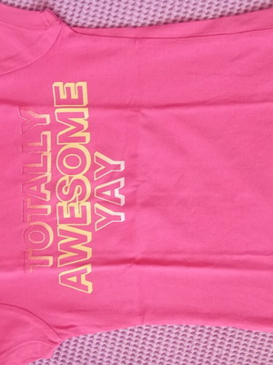 Pink short-sleeve shirt for 3-4 years old