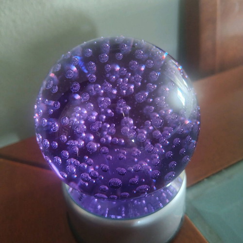 Decorative sphere new with lighting and base