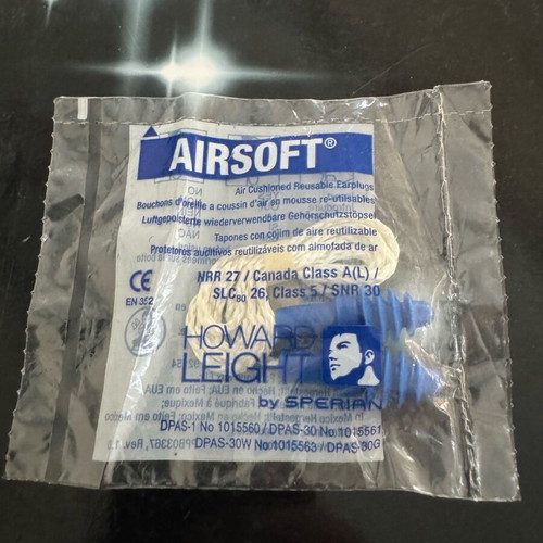 Howard Leight Airsoft earplugs new
