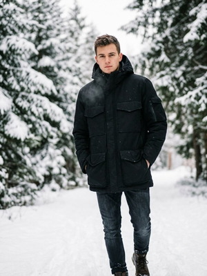 L.O.G.G. x H&M Mens Winter Jacket like new, size S/M, black