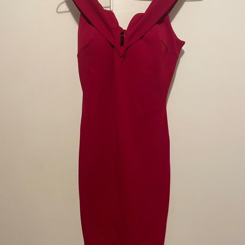 Mini dress red size S used with nice bust lining