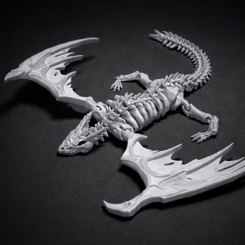 Skeleton Dragon with impressive detail and flexible joints, new