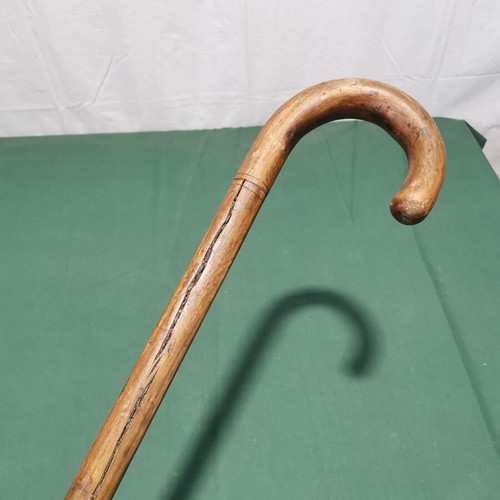 Wooden walking cane from 1950 used