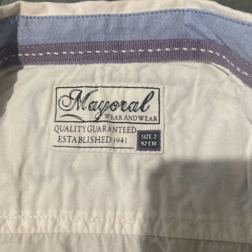 Mayoral children's shirt like new, size 92 cm, white