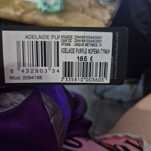 Custo Barcelona Adelaide designer dress new, purple