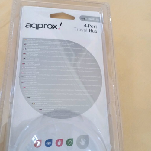 Aqprox 4-Port Travel USB Hub new