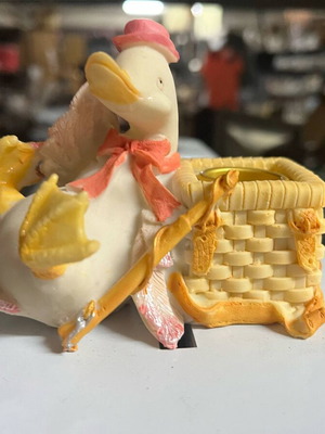 Candle holder duck set of 2 new