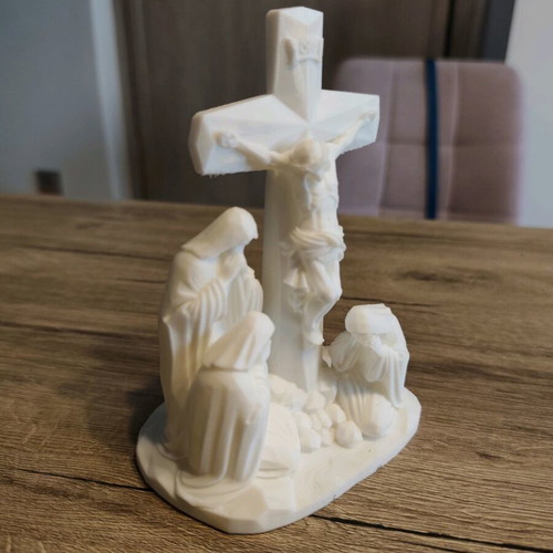 Handmade religious composition The Crucifixion of the Lord new