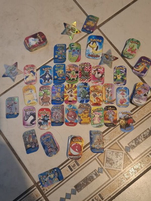 Pokemon collectible tazos set