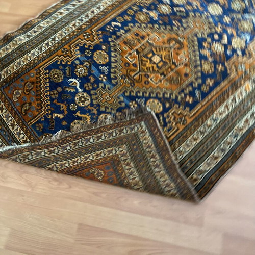 Qashqai handmade wool pile rug like new, authentic Persian 1.70x1.10m