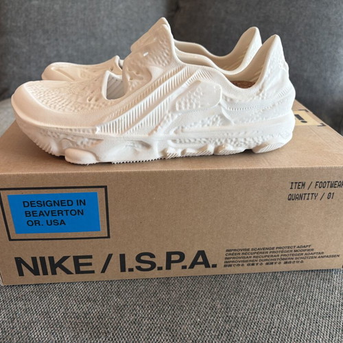 Nike ISPA Universal Natural sandals size 38.5 new, white