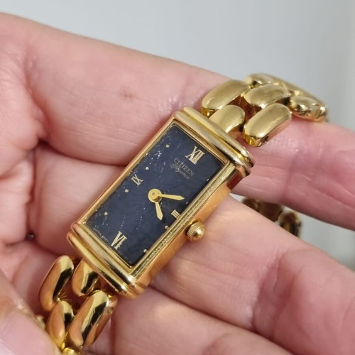Vintage Citizen Elegance γυναικείο ρολόι με επιχρύσωση από ατσάλι, μεταχειρισμένο quartz