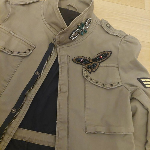 Khaki jacket like new, women's size M