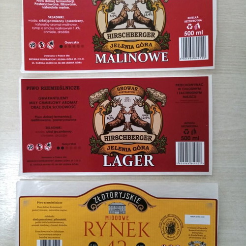 Polish microbrewery labels new with 2 Greek soft drink labels gift