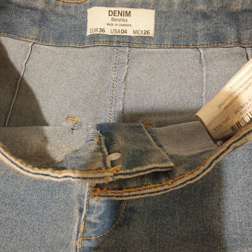 Bershka denim shorts new, size S, light blue