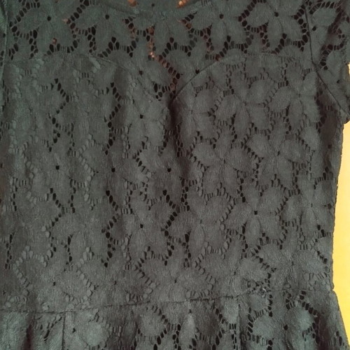 Dress with Sheer Panels and Lining like new, size XS, black