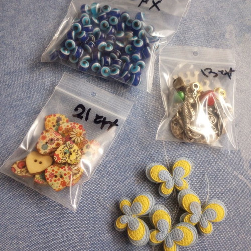 Craft materials pack 109 pieces new, DIY decorations