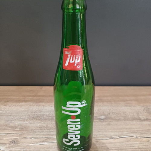 7UP soda bottle used, 250ml, Greek bottling