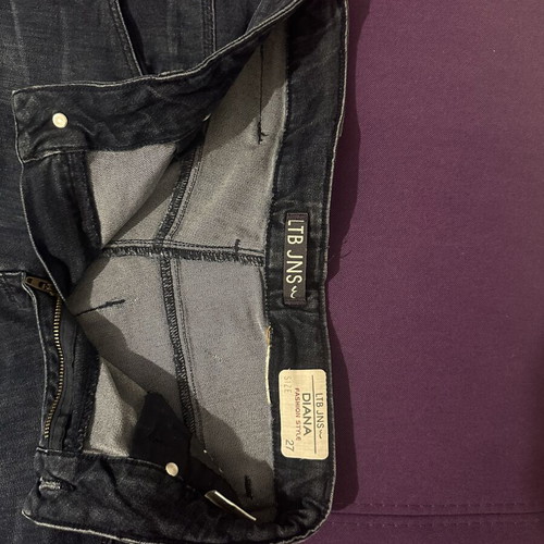 Ltb jeans balloon style with ankle ties size 27 like new, blue