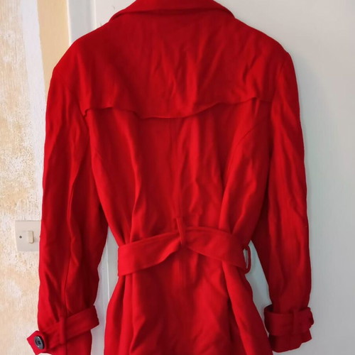 Red coat used, size XL