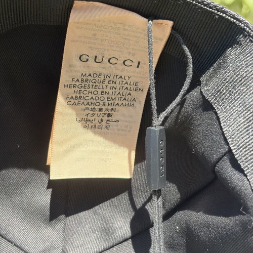 Gucci cap new, black, one size adjustable