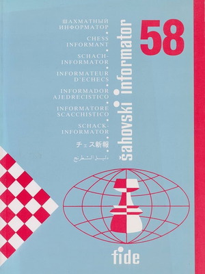 Chess Informant No.58 like new