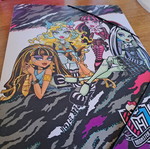 Monsters High folder used with side elastic