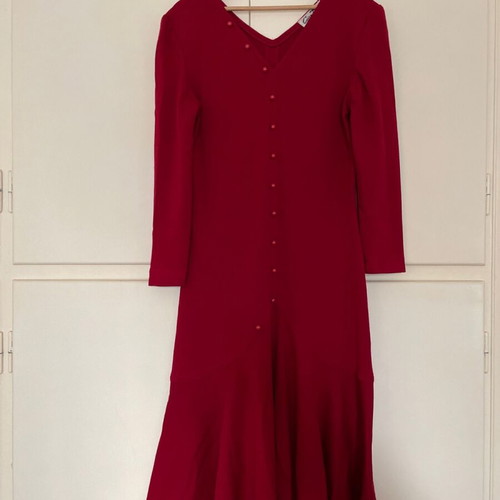 Red Italian vintage dress like new, size XL