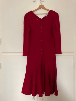 Red Italian vintage dress like new, size XL