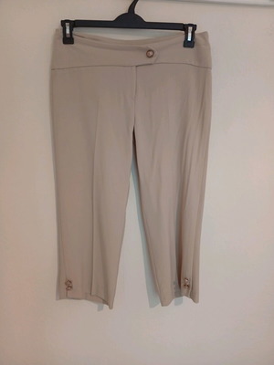 Capri summer pants used, beige, size L