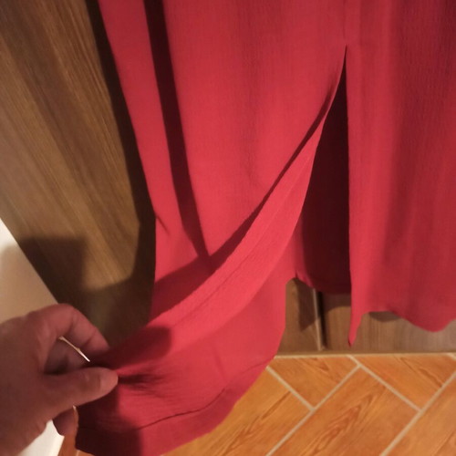 Dress burgundy red like new with back slit