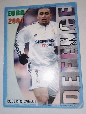 Polystar card Roberto Carlos used, Real Madrid 2004