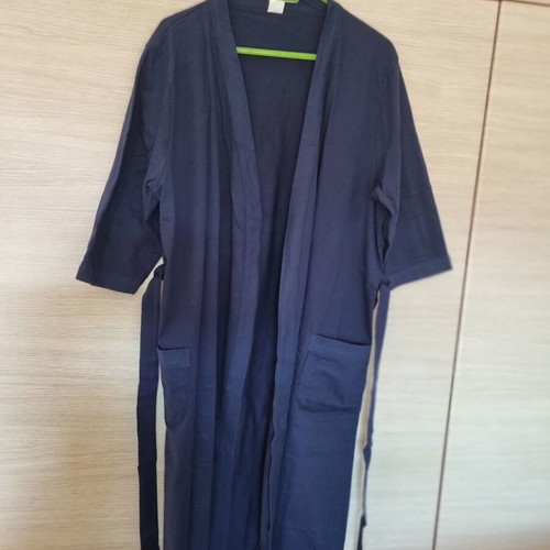 Cotton maternity and nursing robe XXL like new, blue