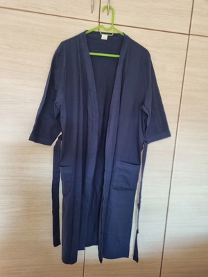 Cotton maternity and nursing robe XXL like new, blue