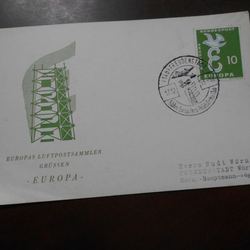 Germany 1958 Maxima aviation commemorative used