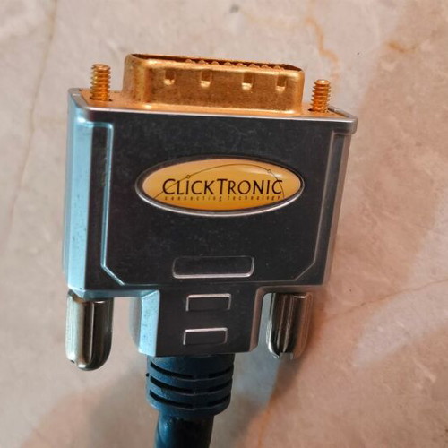 ClickTronic DVI-I Male to DVI-I Male Cable 1.5m New