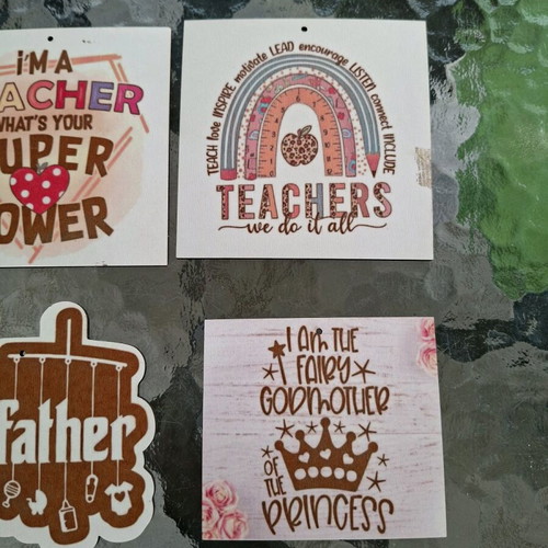Wooden decorations like new, pack of 6, 10 centimeters