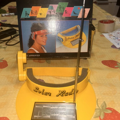 Solar radio visor from the 80s, like new