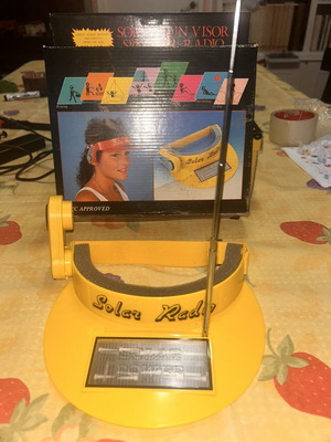 Solar radio visor from the 80s, like new
