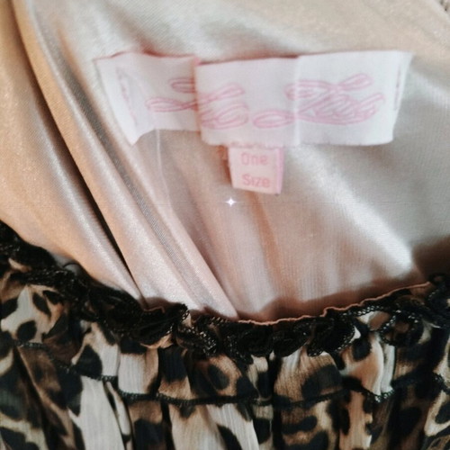 Leopard dress ZIC ZAC like new, one size, beige and brown