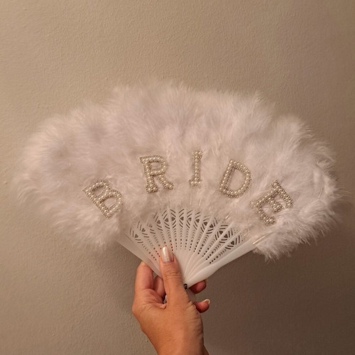 Fan bride, like new, white