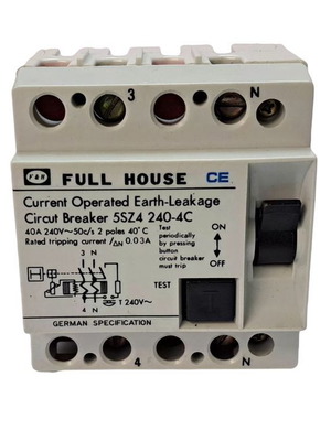 Earth leakage circuit breaker new 1ph 40A 240VAC